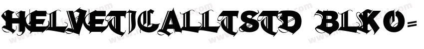 helveticalltstd blko字体转换